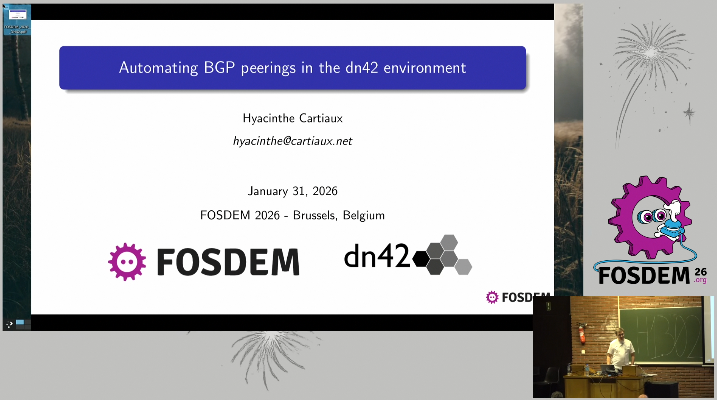 FOSDEM'26 talk - Automating BGP peerings in the dn42 environment